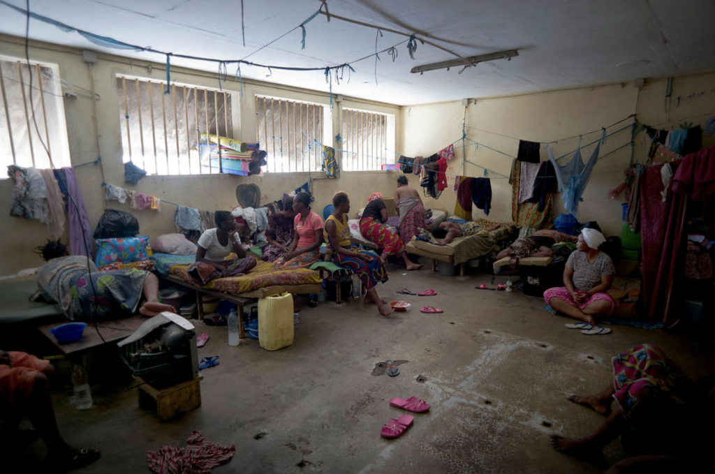 Côte d'ivoire, Abidjan. MACA, quartier des femmes de la prison.