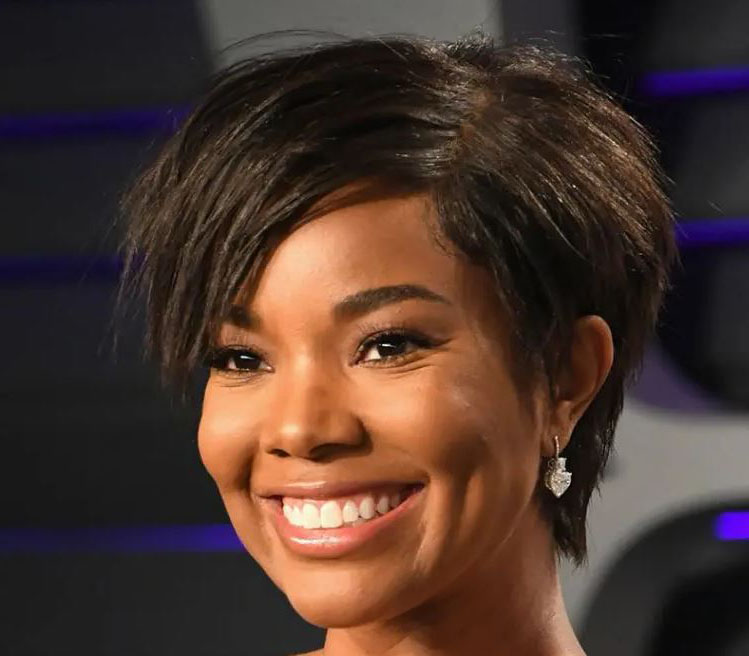 Gabrielle Union dans une coupe pixie longue.
